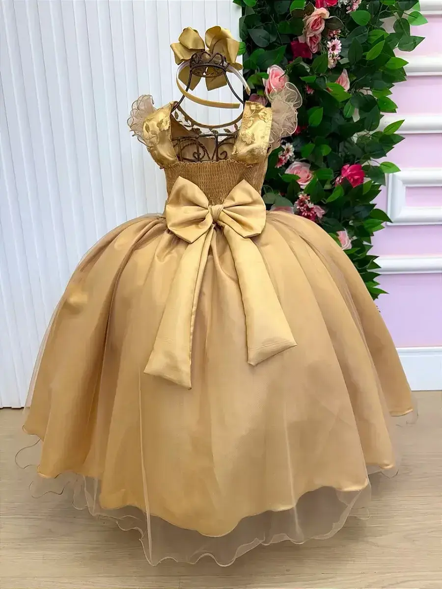 Vestido longo suzy dourado, foto 6