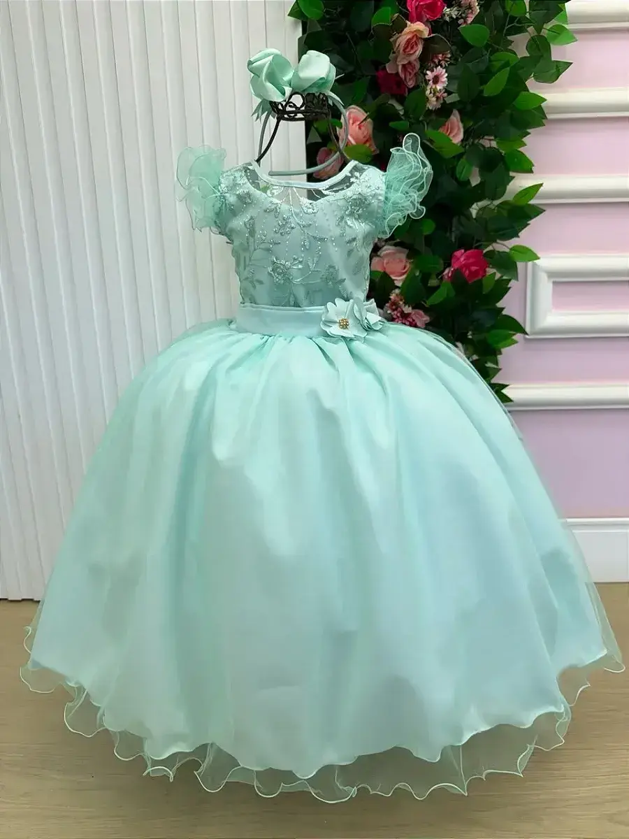 Vestido longo suzy verde menta, foto 2