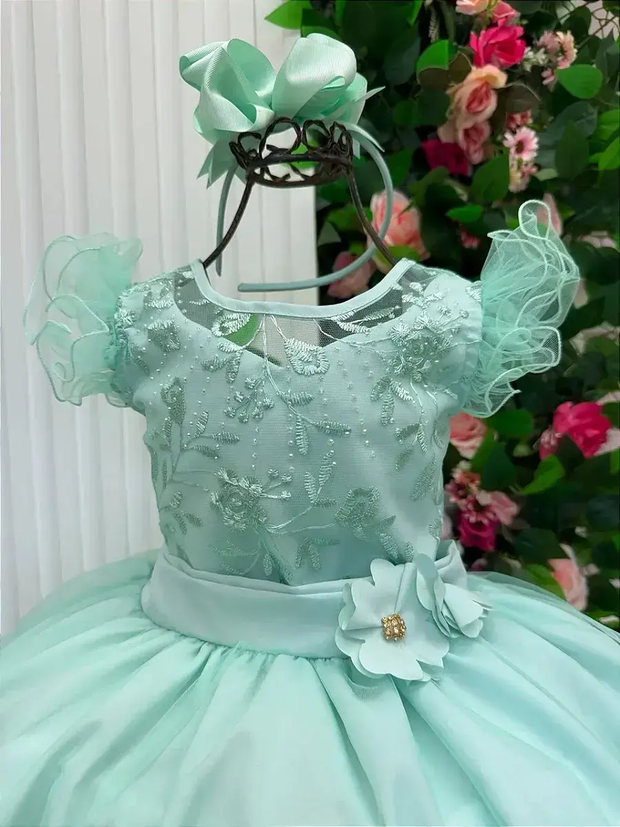 Vestido longo suzy verde menta, foto 3