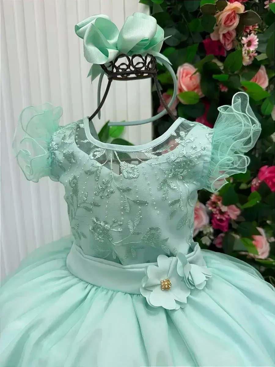 Vestido longo suzy verde menta, foto 4