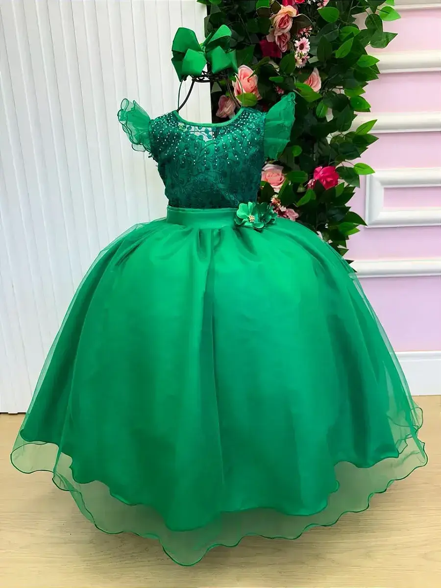 Vestido longo suzy verde bandeira, foto 3