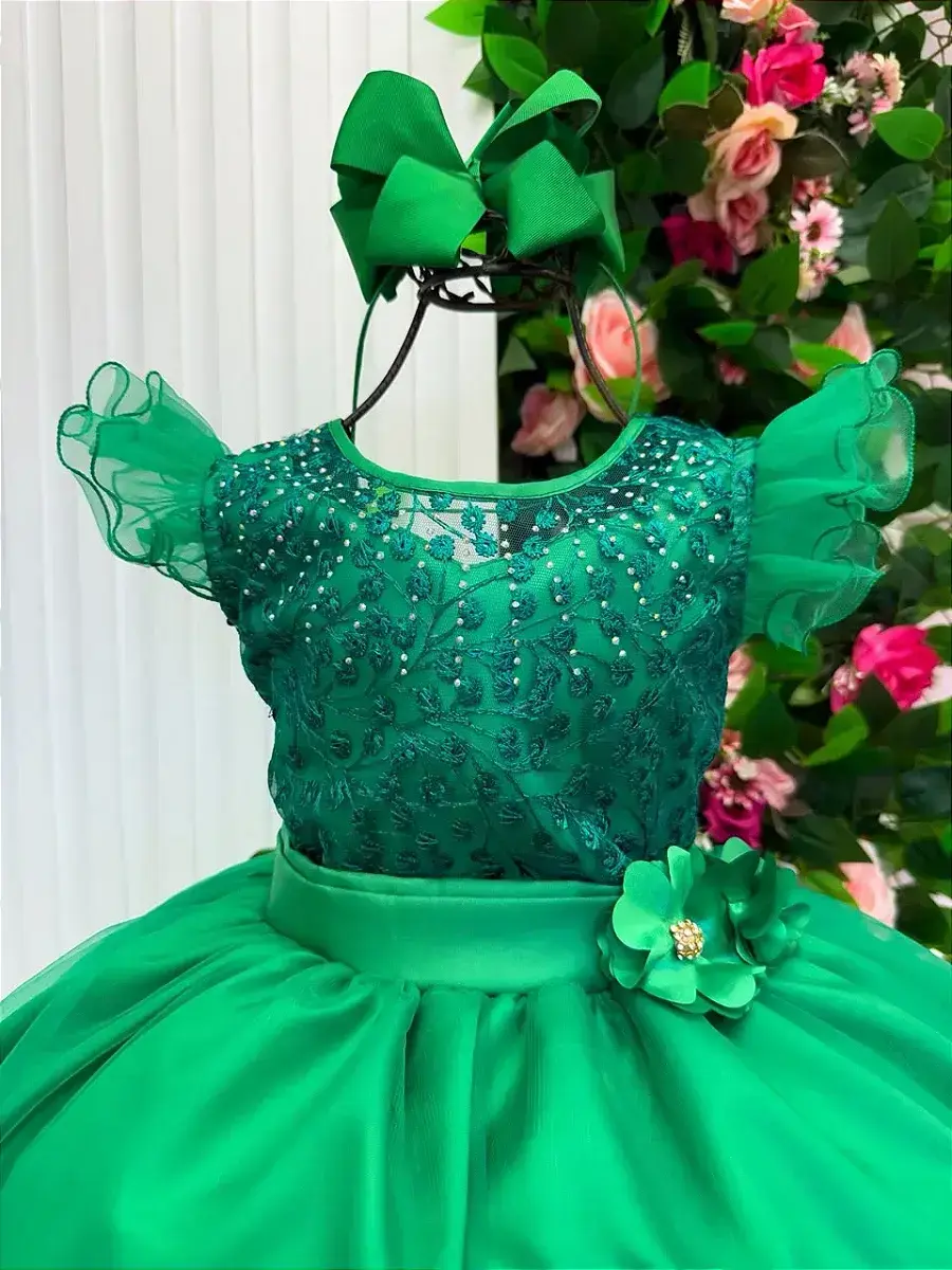 Vestido longo suzy verde bandeira, foto 4