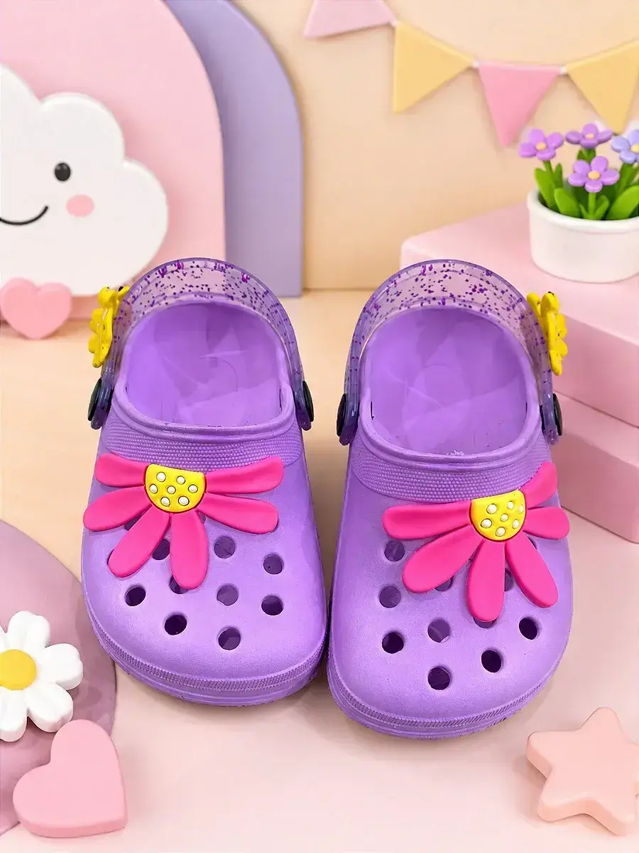 Babuche flor pink