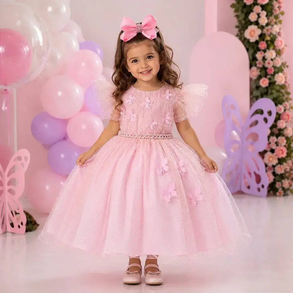 Vestido maju rosa