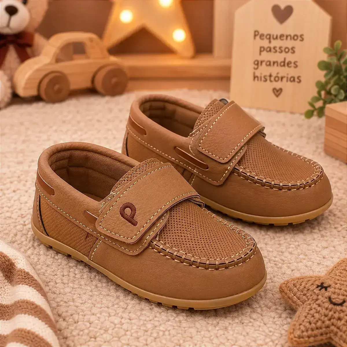 Mocassim social raul palha marrom