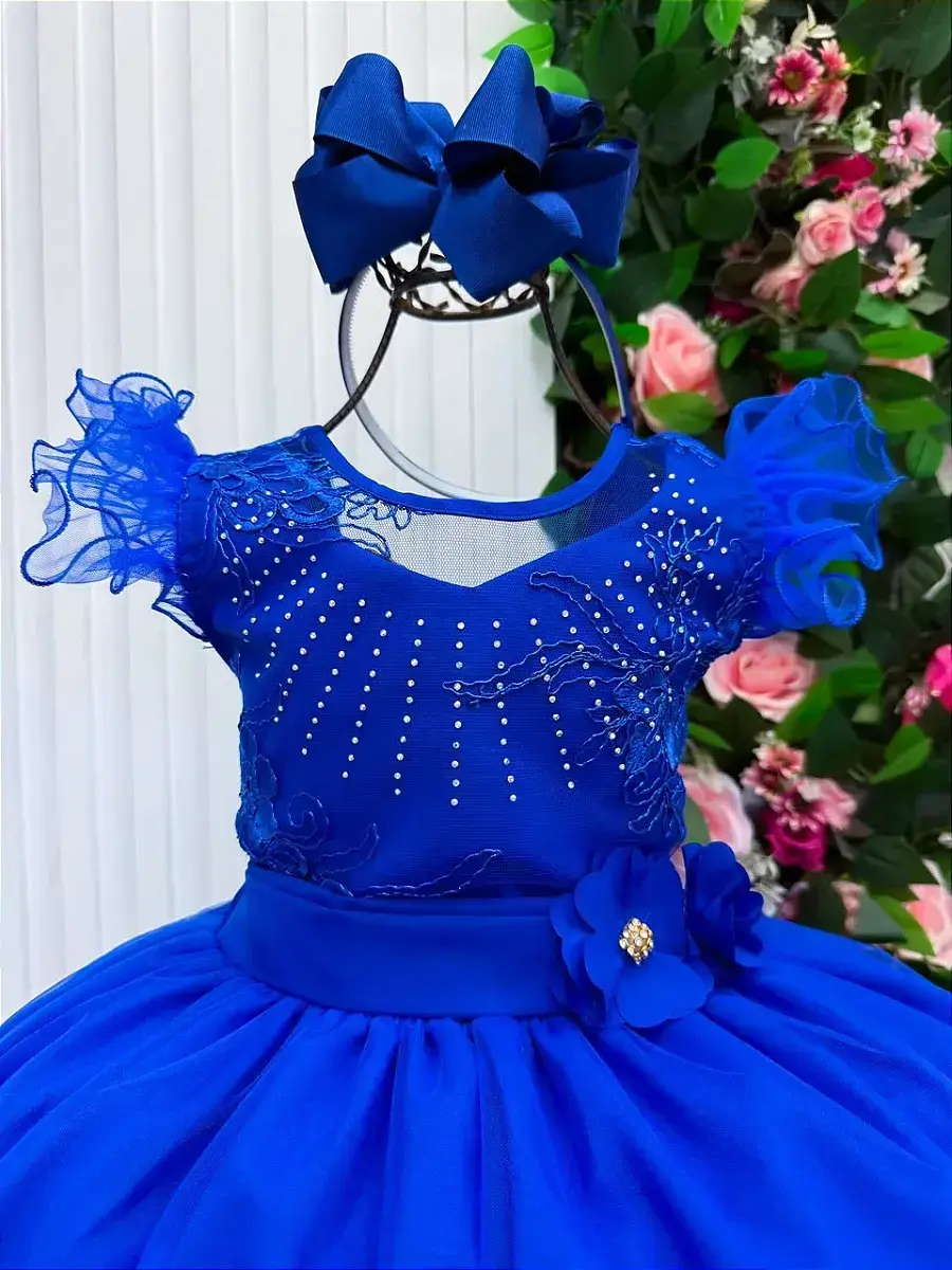 Vestido longo suzy azul royal, foto 5