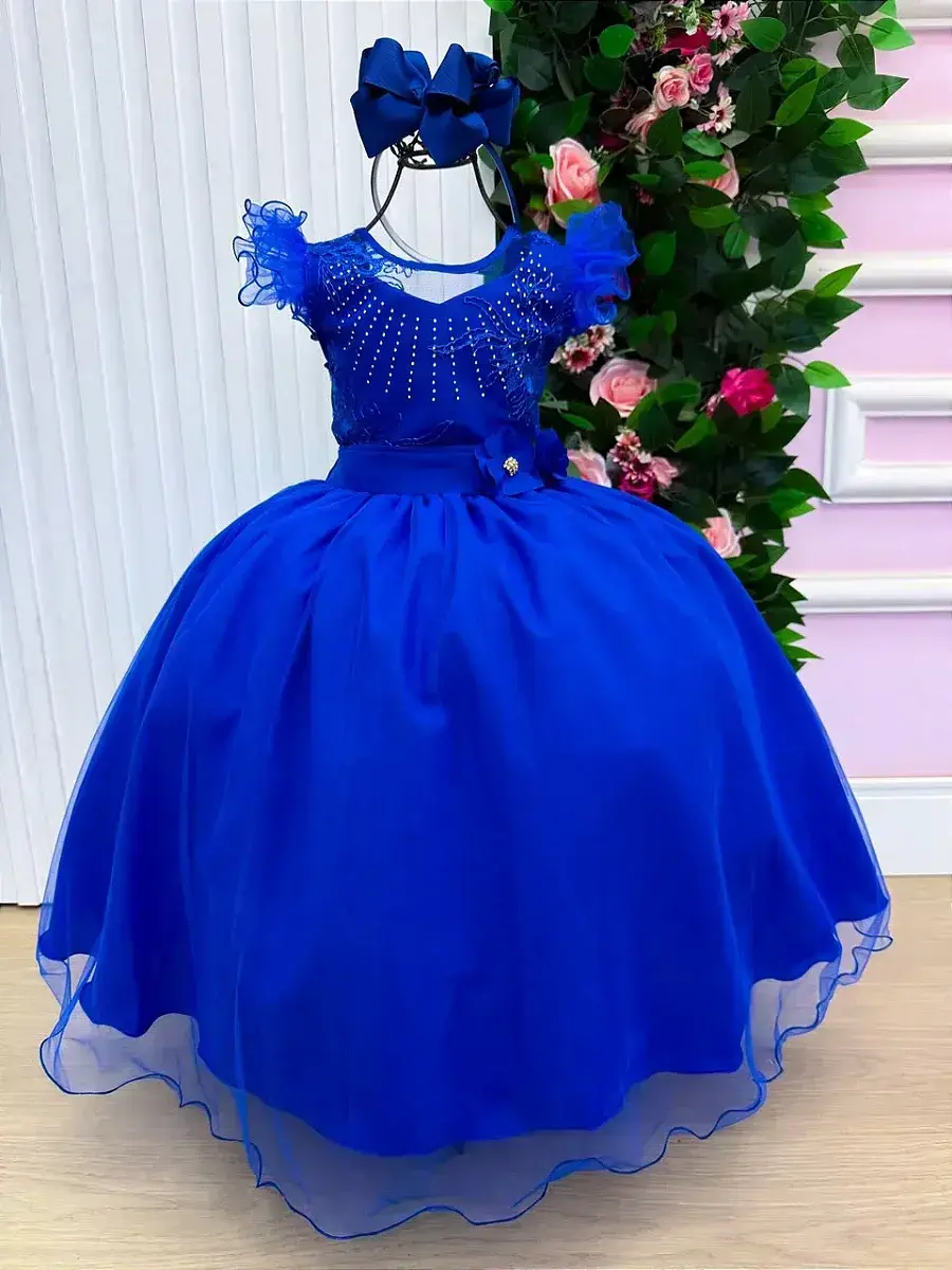 Vestido longo suzy azul royal, foto 3
