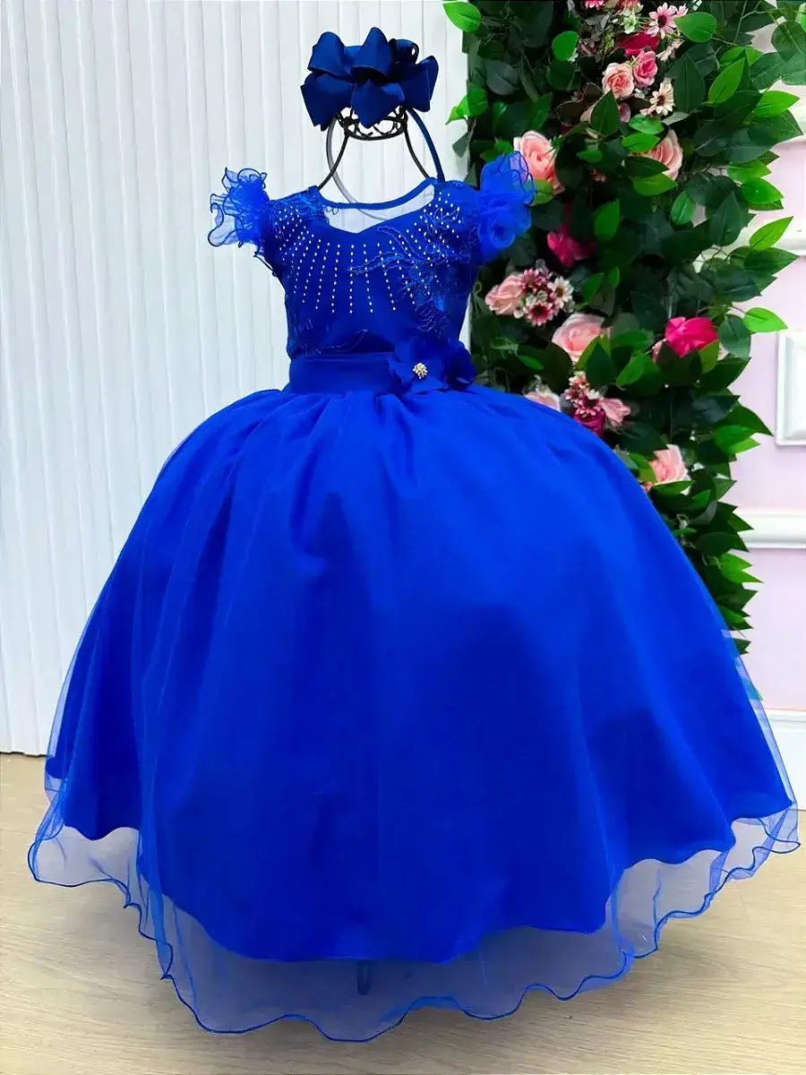 Vestido longo suzy azul royal, foto 4