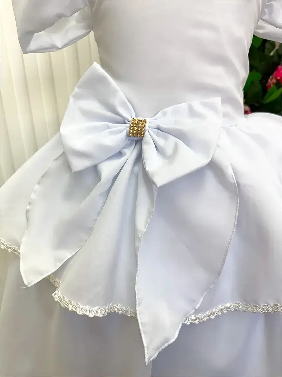 Vestido longo safira branco, foto 6