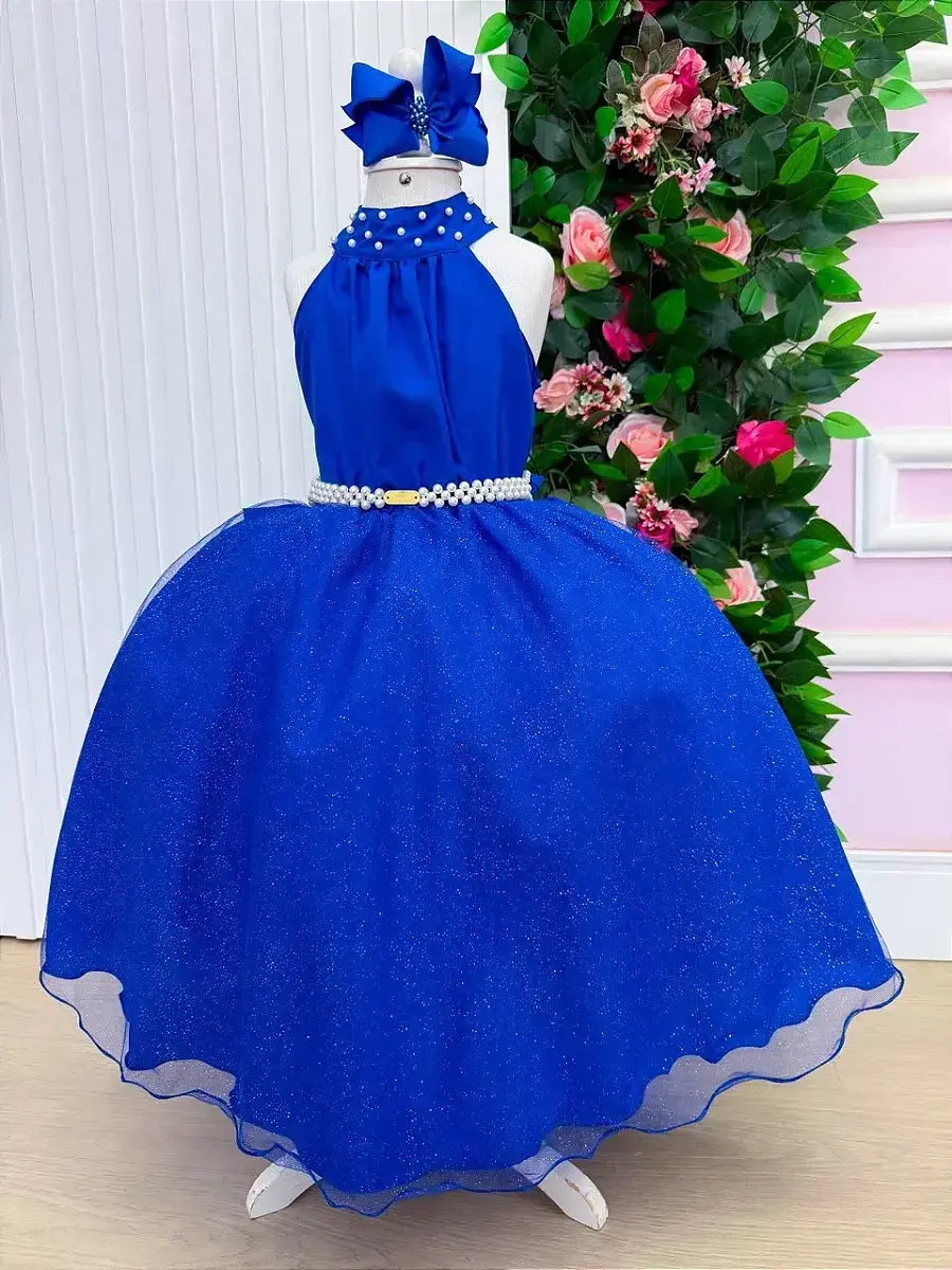 Vestido longo âmbar azul royal, foto 8