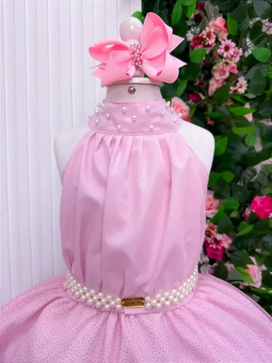 Vestido longo âmbar rosa, foto 5