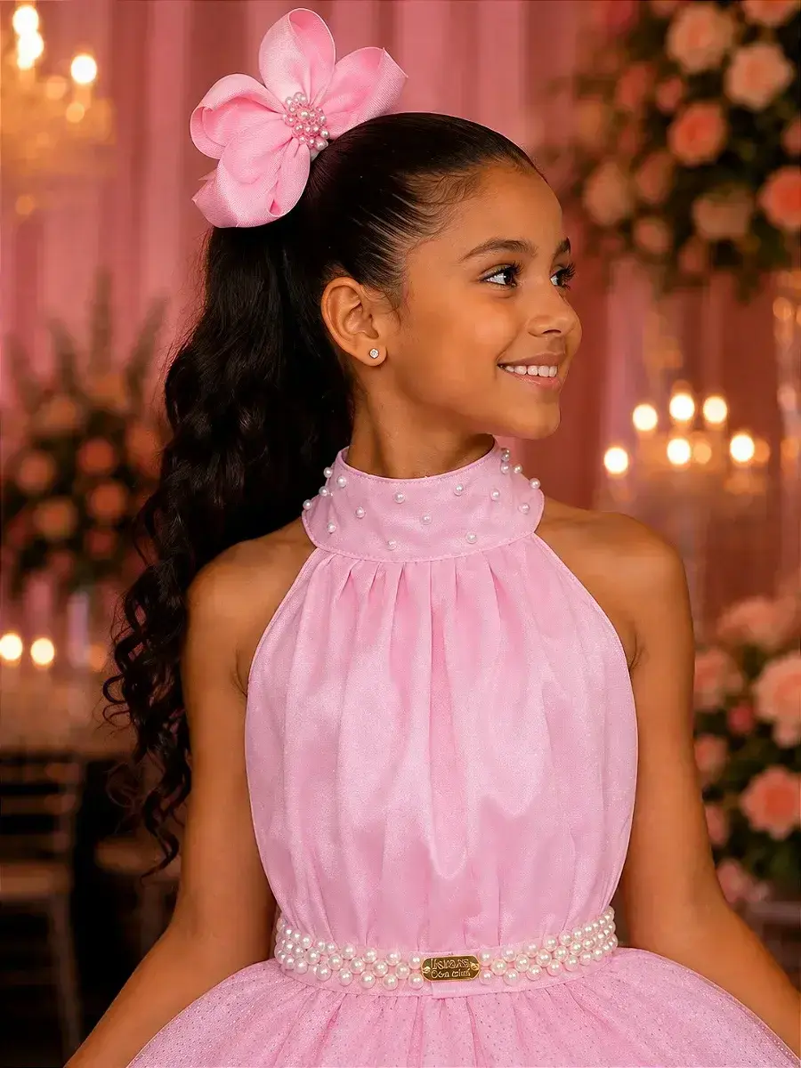 Vestido longo âmbar rosa, foto 2