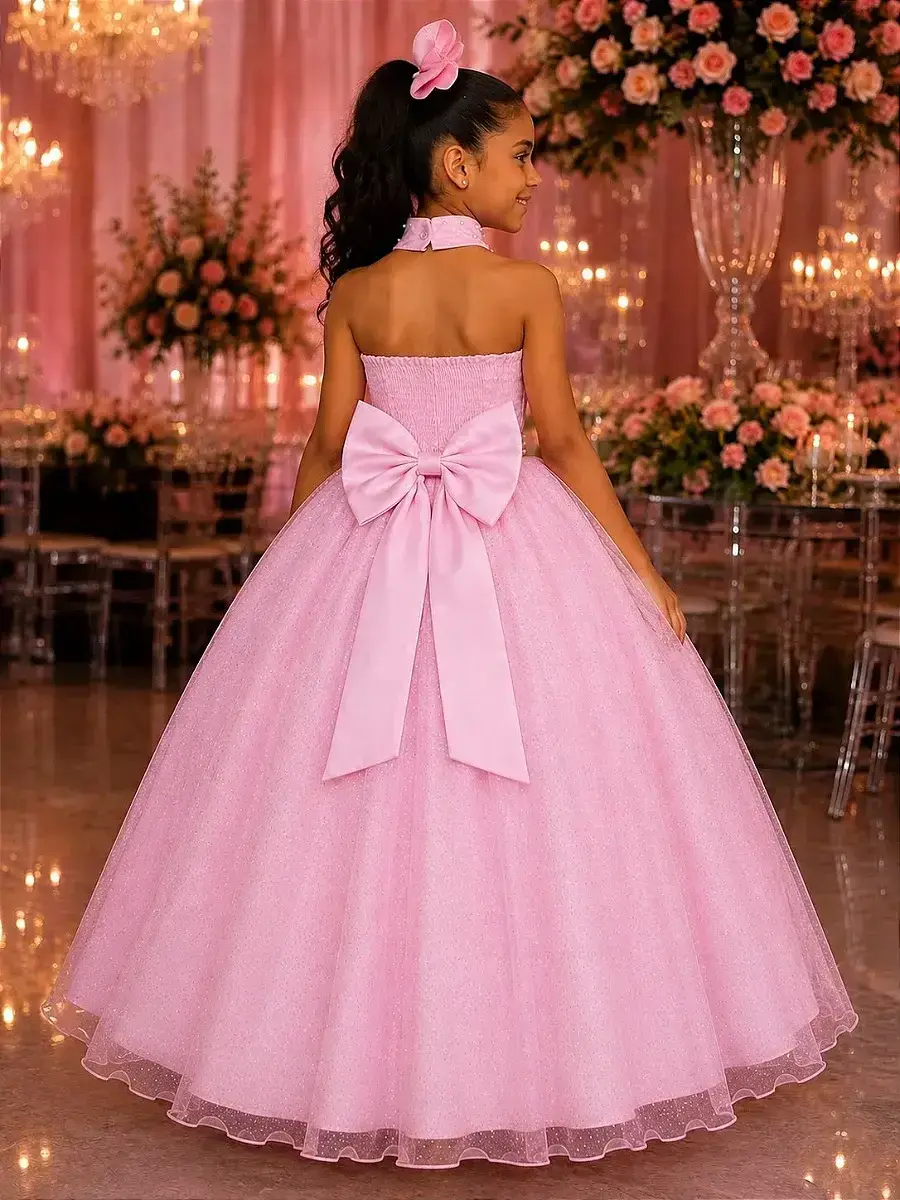Vestido longo âmbar rosa, foto 3