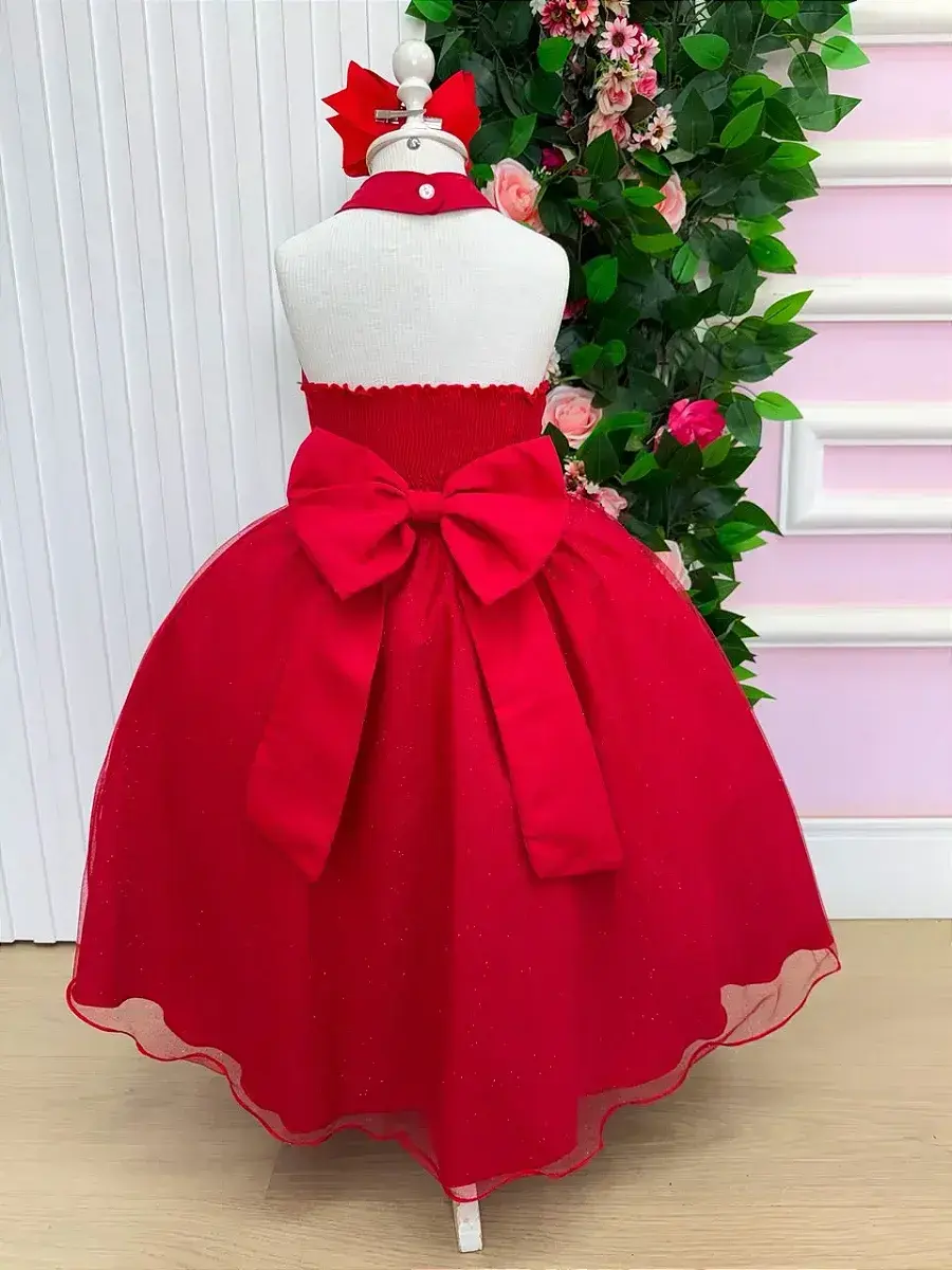 Vestido longo âmbar vermelho, foto 8