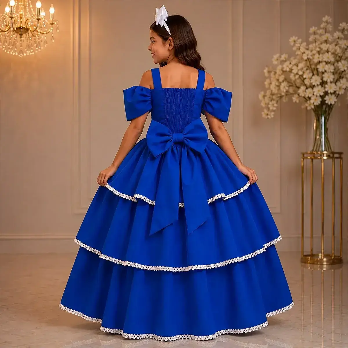 Vestido longo safira azul royal, foto 2