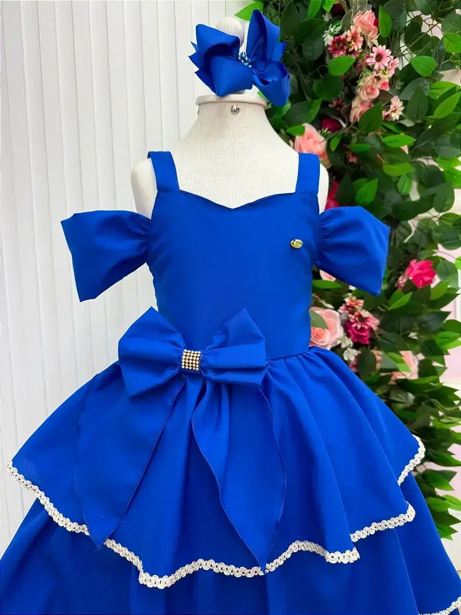 Vestido longo safira azul royal, foto 4