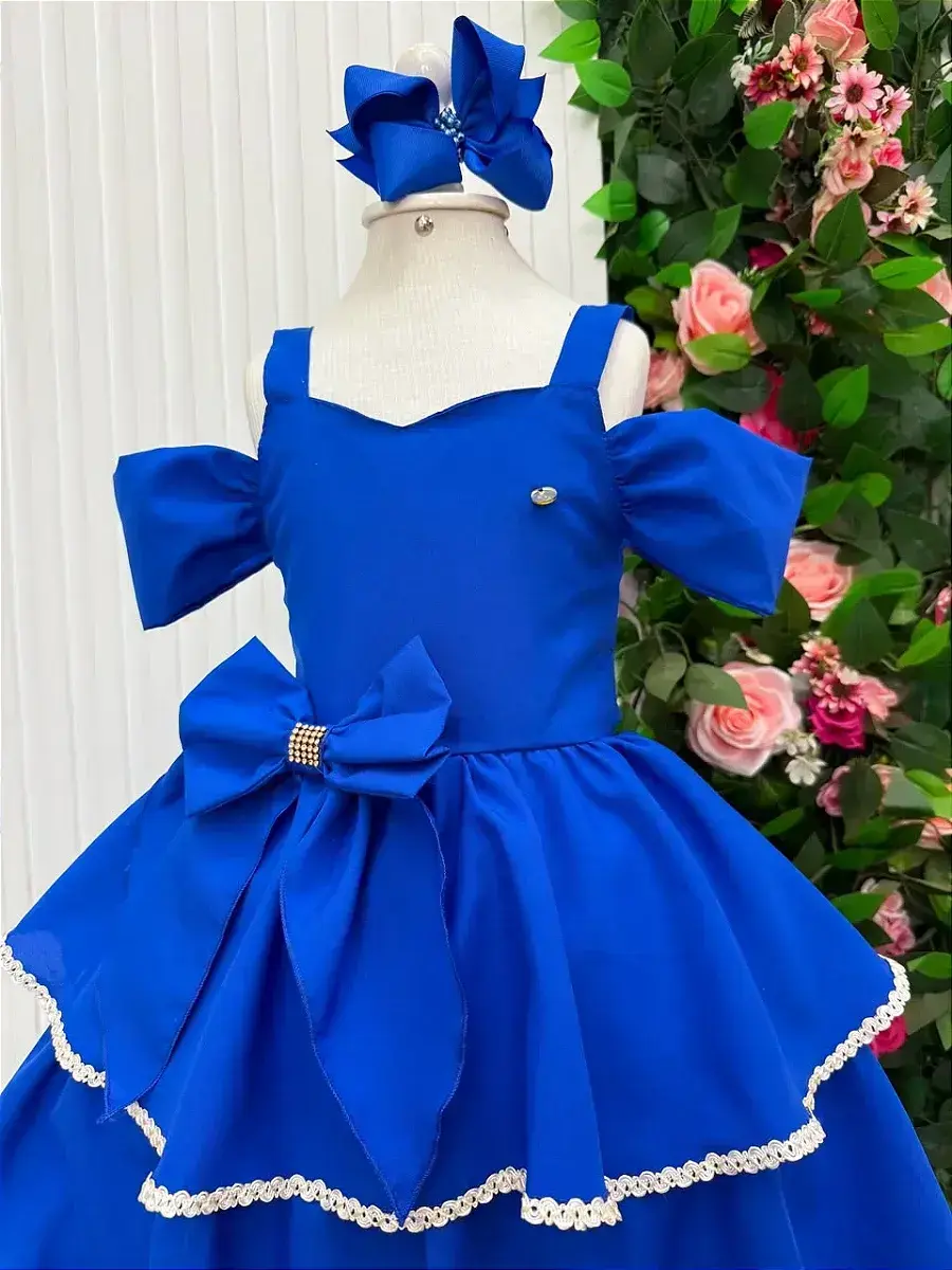 Vestido longo safira azul royal, foto 5