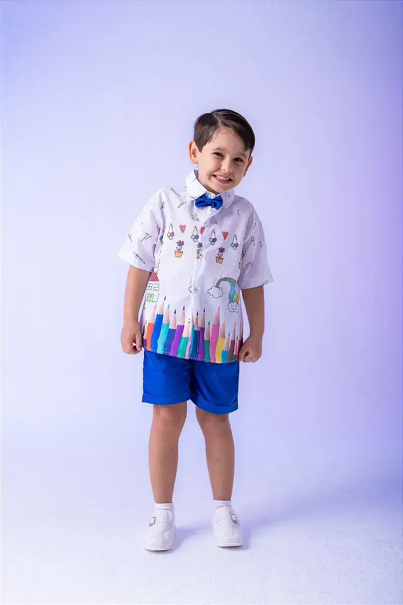 Conjunto lapis aquarela azul abc, foto 3