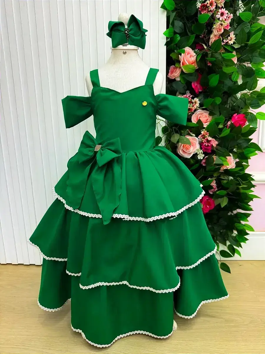 Vestido longo safira verde bandeira, foto 3