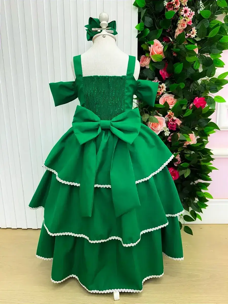 Vestido longo safira verde bandeira, foto 7