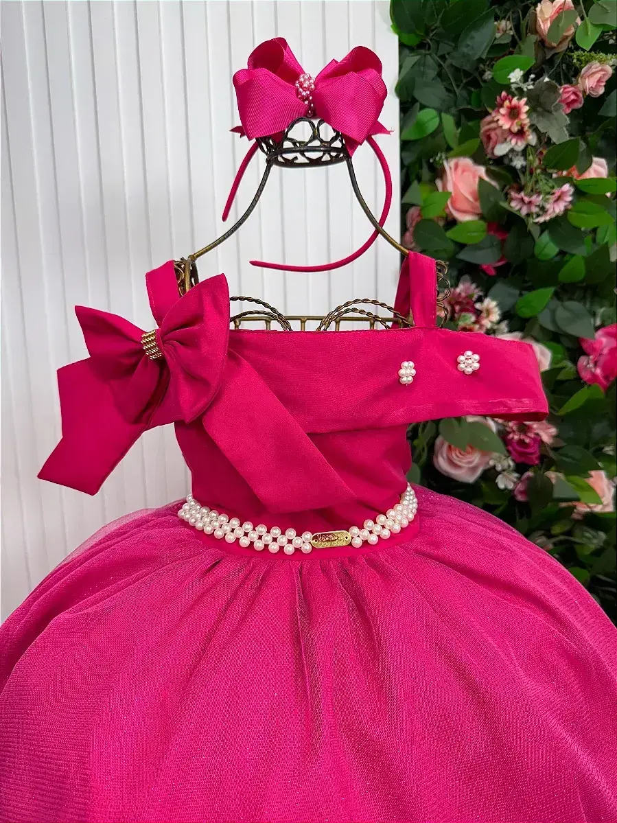 Vestido longo festa pink, foto 4