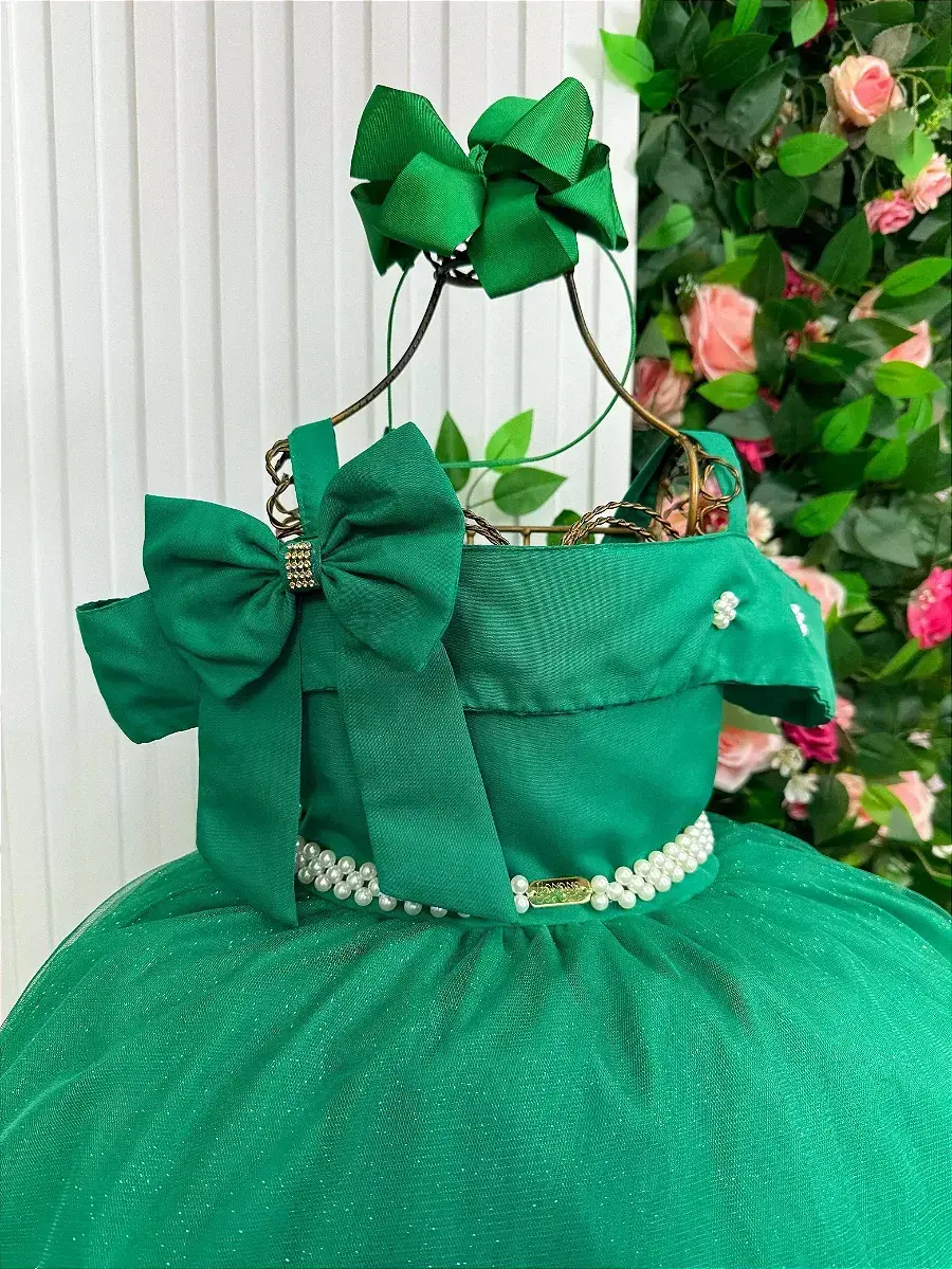 Vestido longo festa verde bandeira, foto 4
