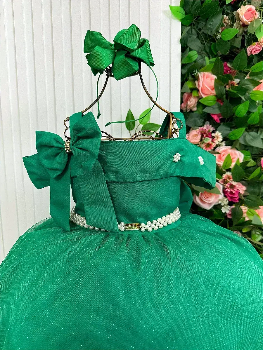 Vestido longo festa verde bandeira, foto 6