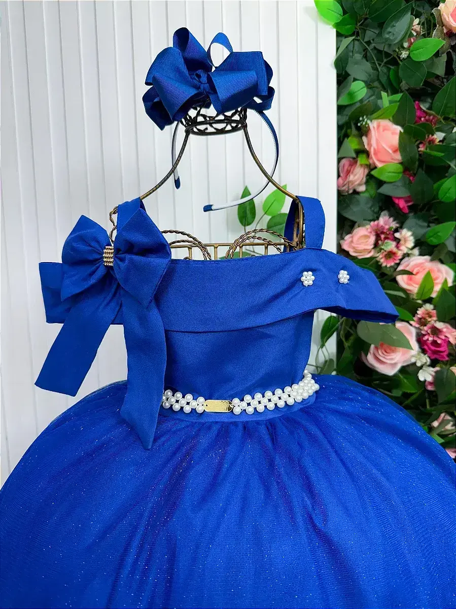 Vestido longo festa azul royal, foto 5
