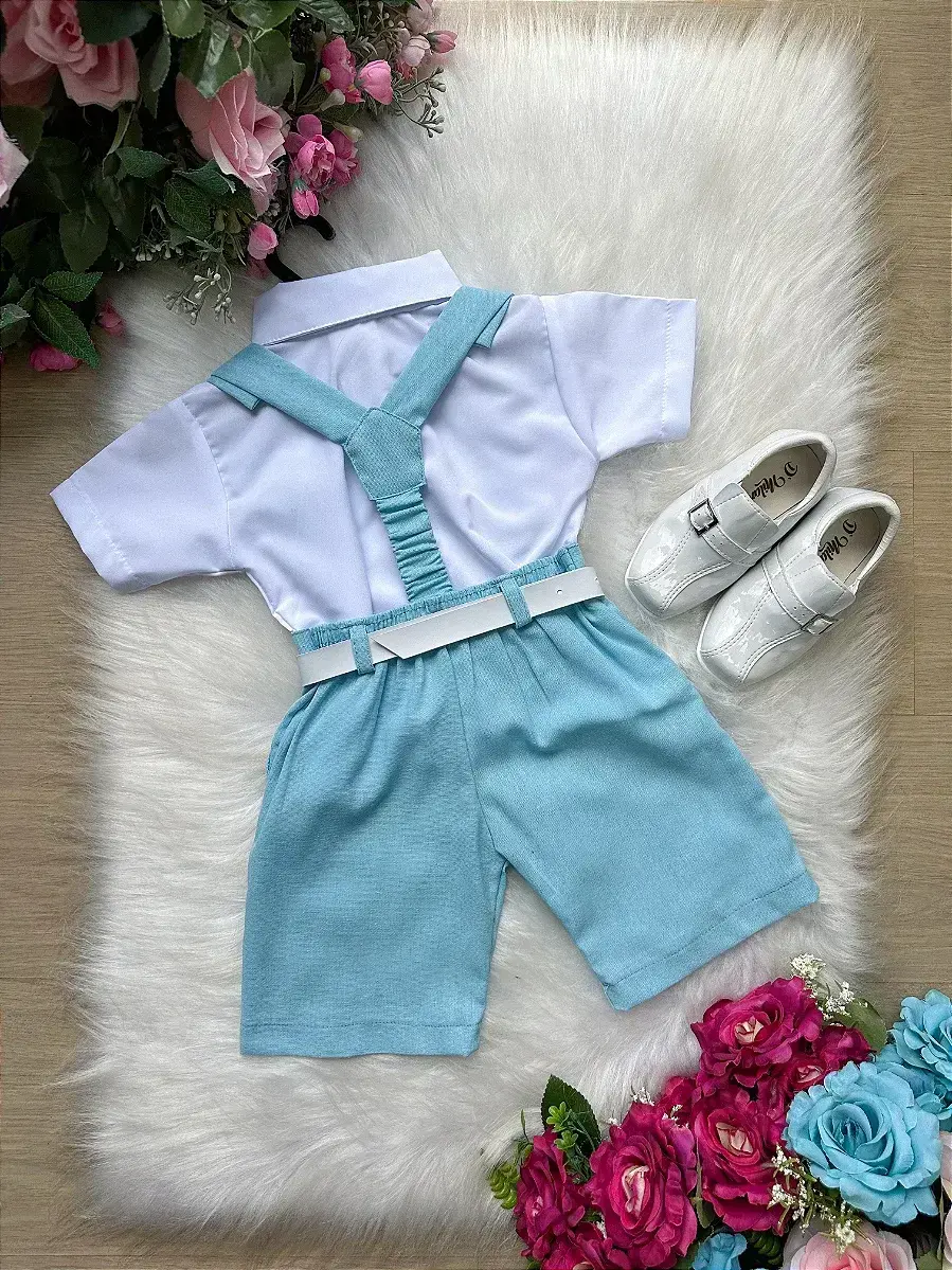Conjunto suspensorio shorts azul, foto 4