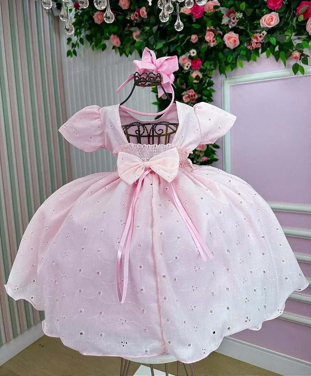 Vestido cristal lese laise rosa, foto 4