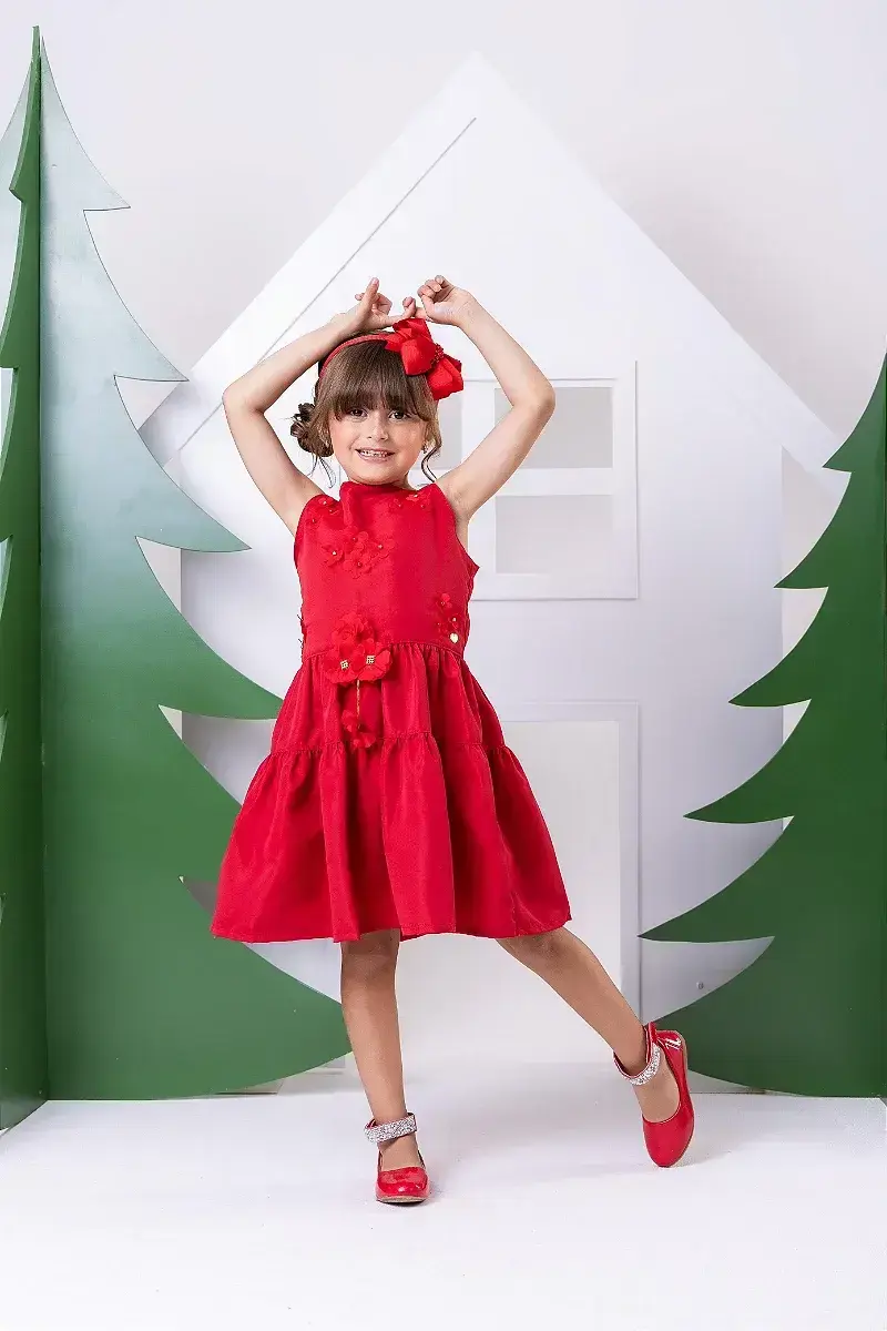 Vestido cecilia vermelho, foto 2