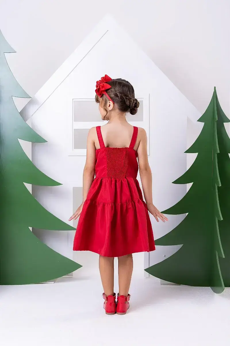 Vestido cecilia vermelho, foto 3