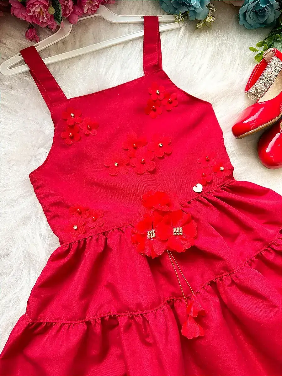 Vestido cecilia vermelho, foto 5