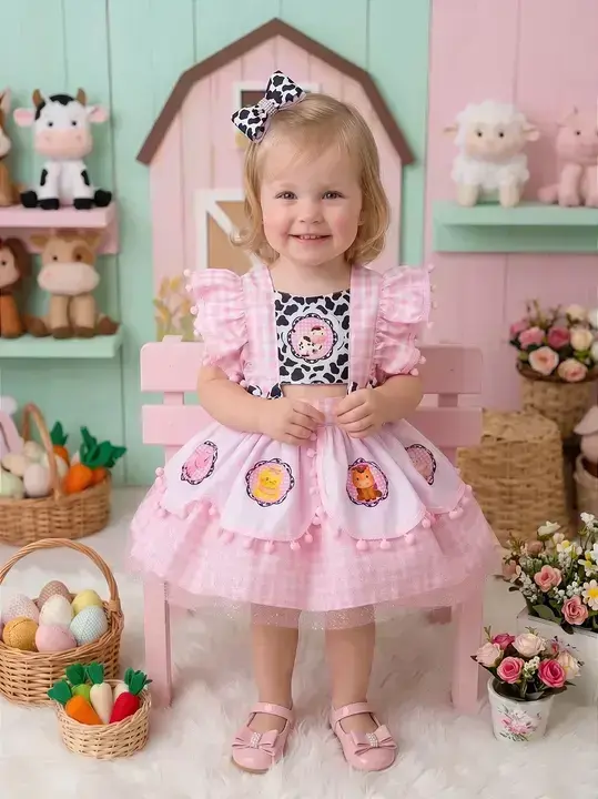 Vestido festa fazendinha