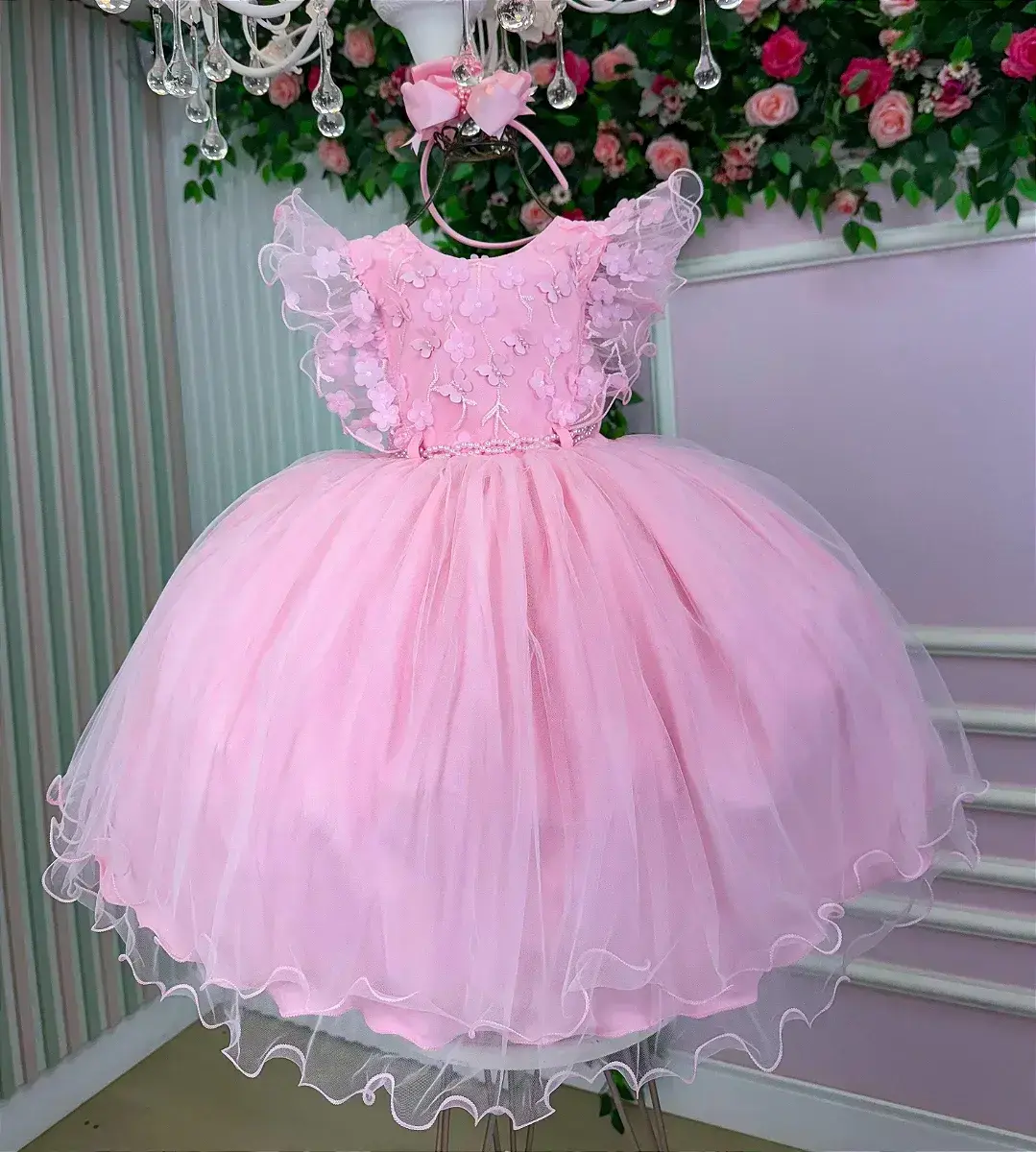 Vestido angelie rosa, foto 3