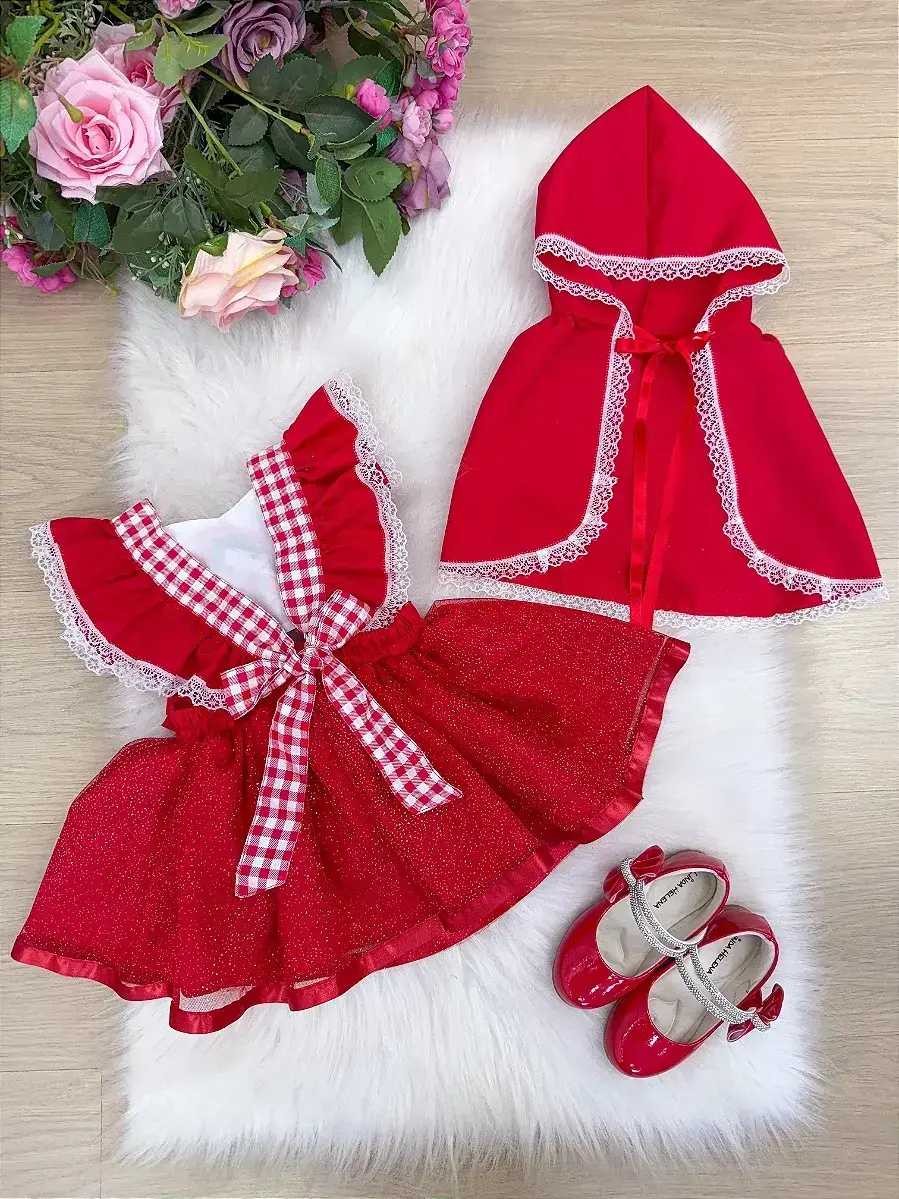 Vestido festa chapeuzinho vermelho, foto 5