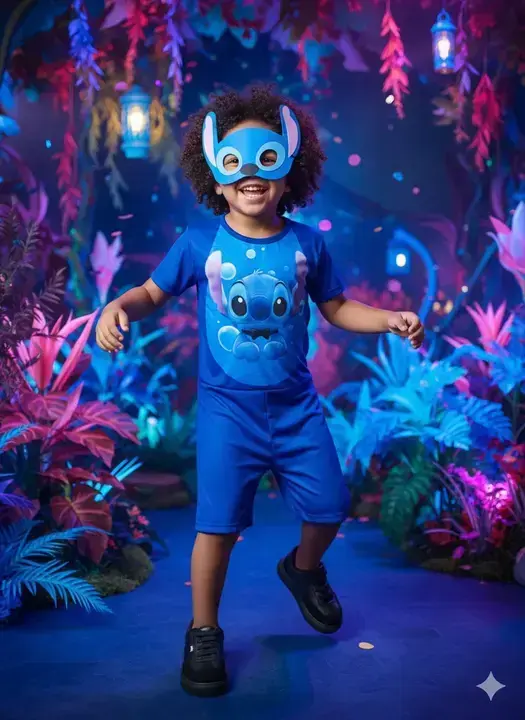 Fantasia Stitch azul
