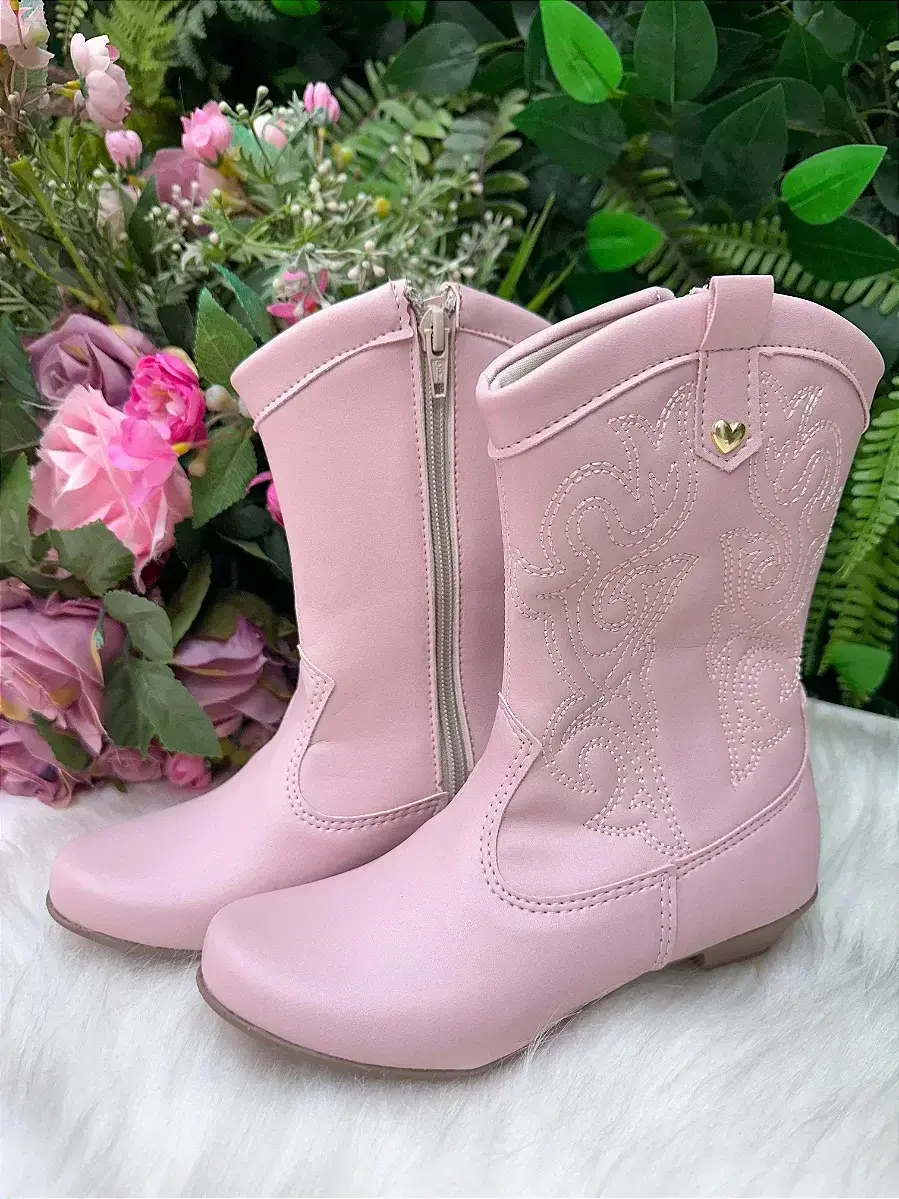Bota coturno Boiadeira texana maria rosa, foto 3