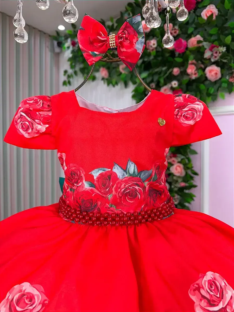 Vestido melina vermelho Natal, foto 3