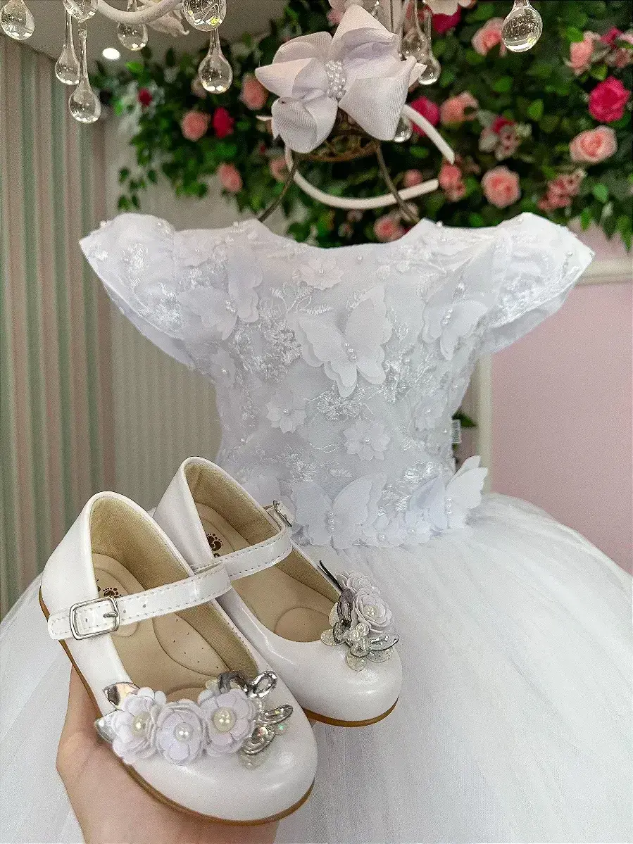 Vestido jardim encantado mel branco, foto 6