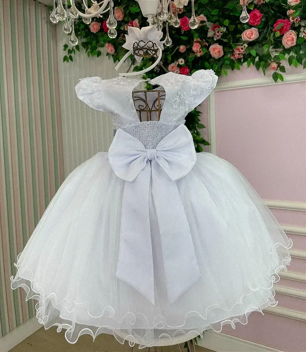 Vestido jardim encantado mel branco, foto 7