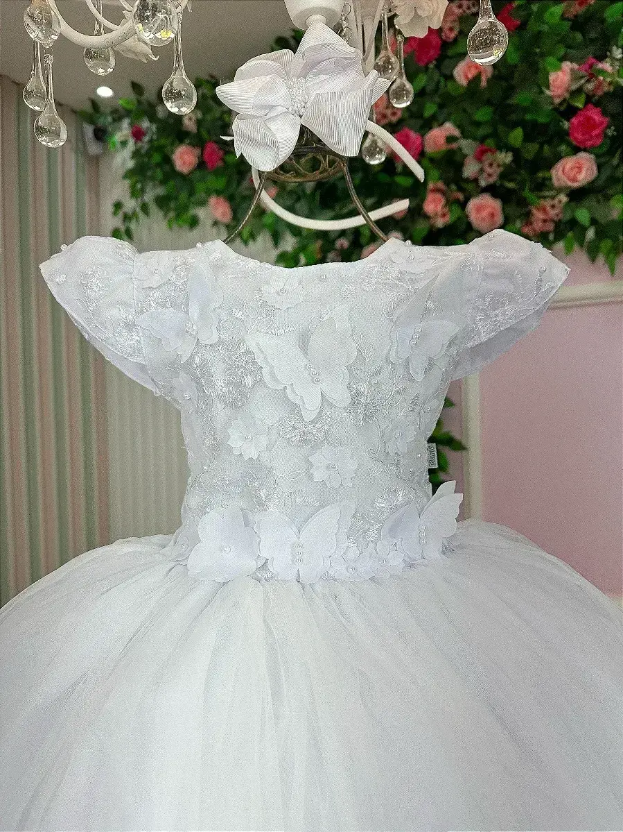 Vestido jardim encantado mel branco, foto 5