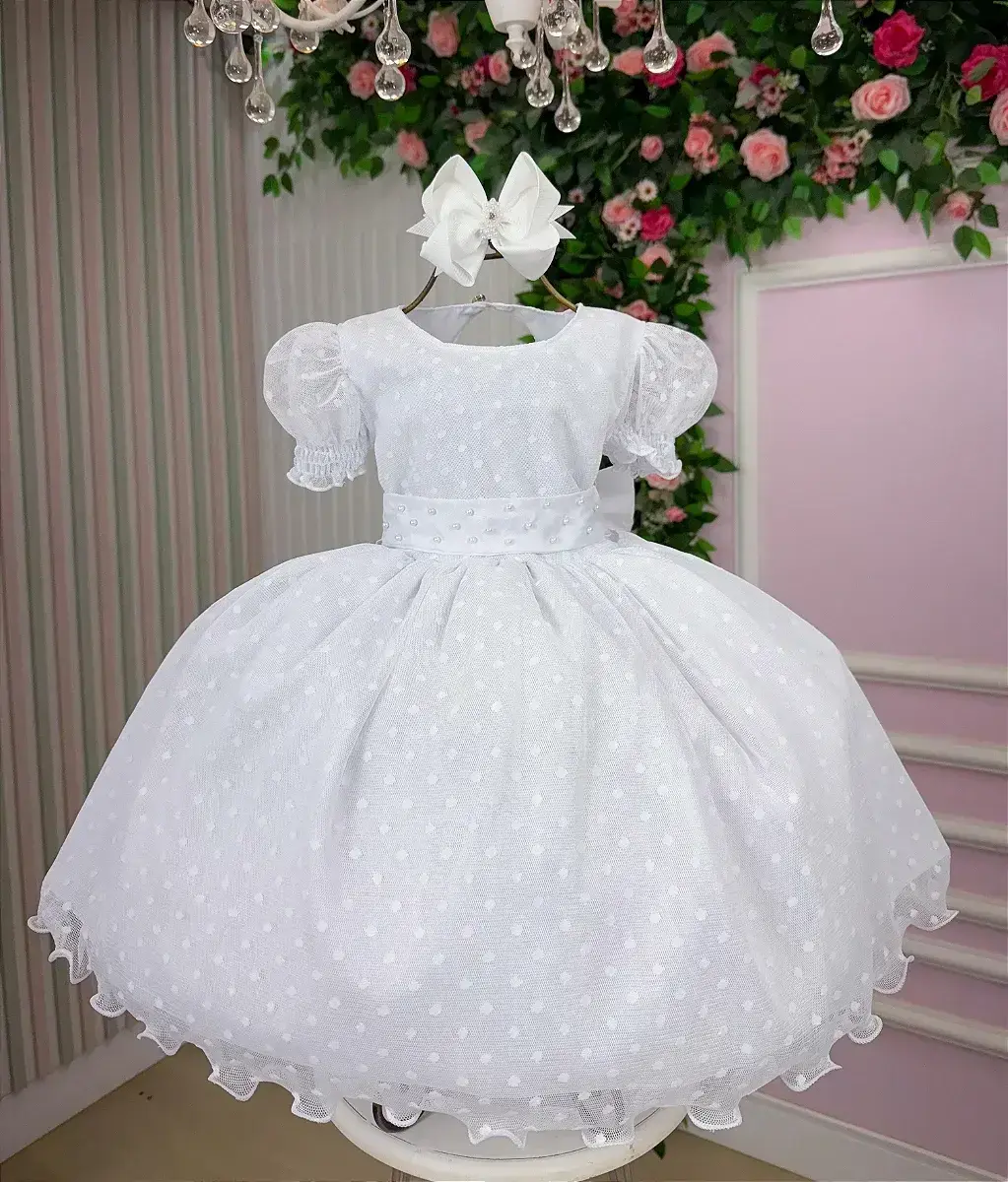 Vestido branco bolinhas, foto 7