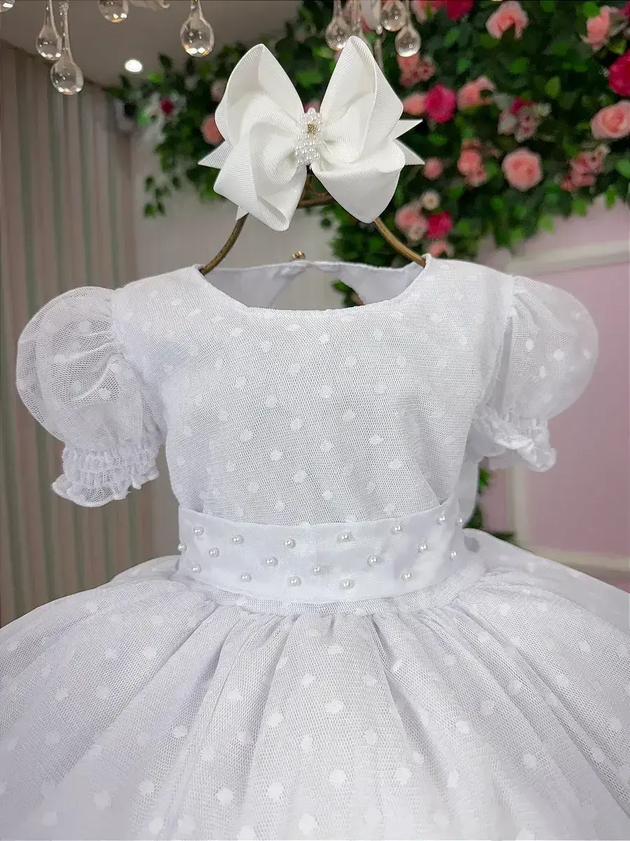 Vestido branco bolinhas, foto 8