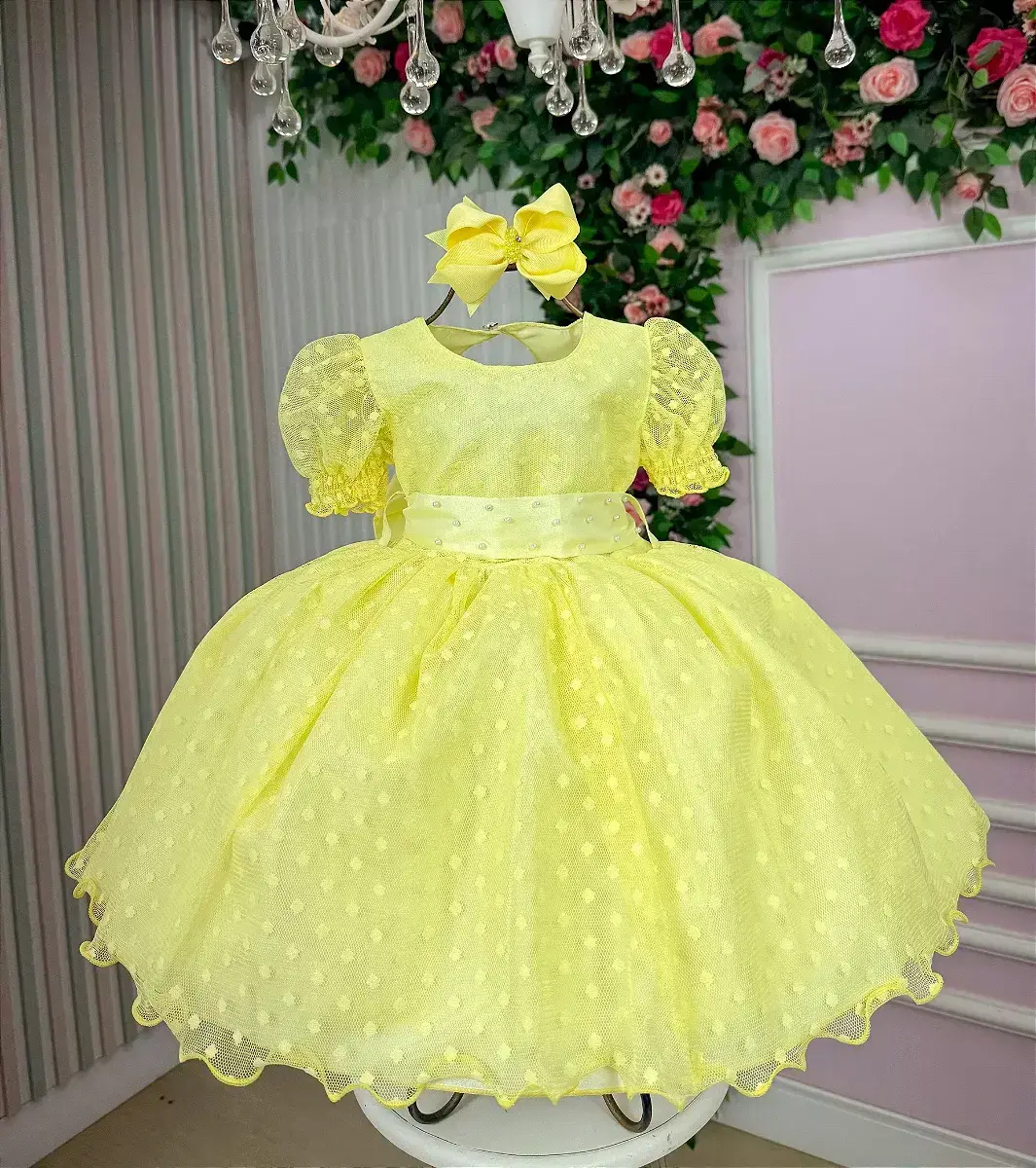 Vestido amarelo bolinhas, foto 4