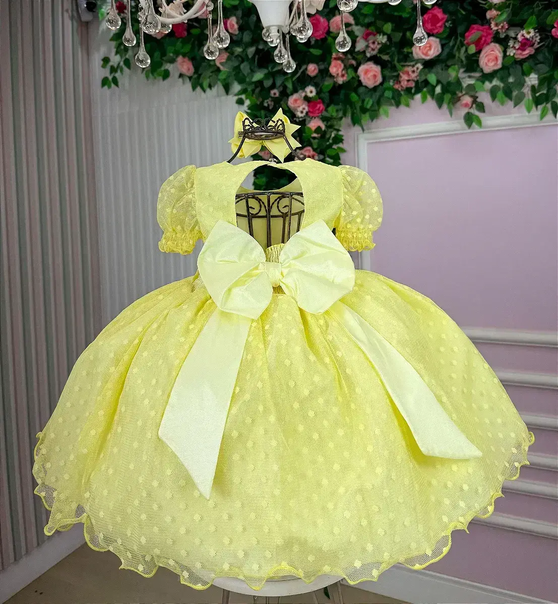 Vestido amarelo bolinhas, foto 6