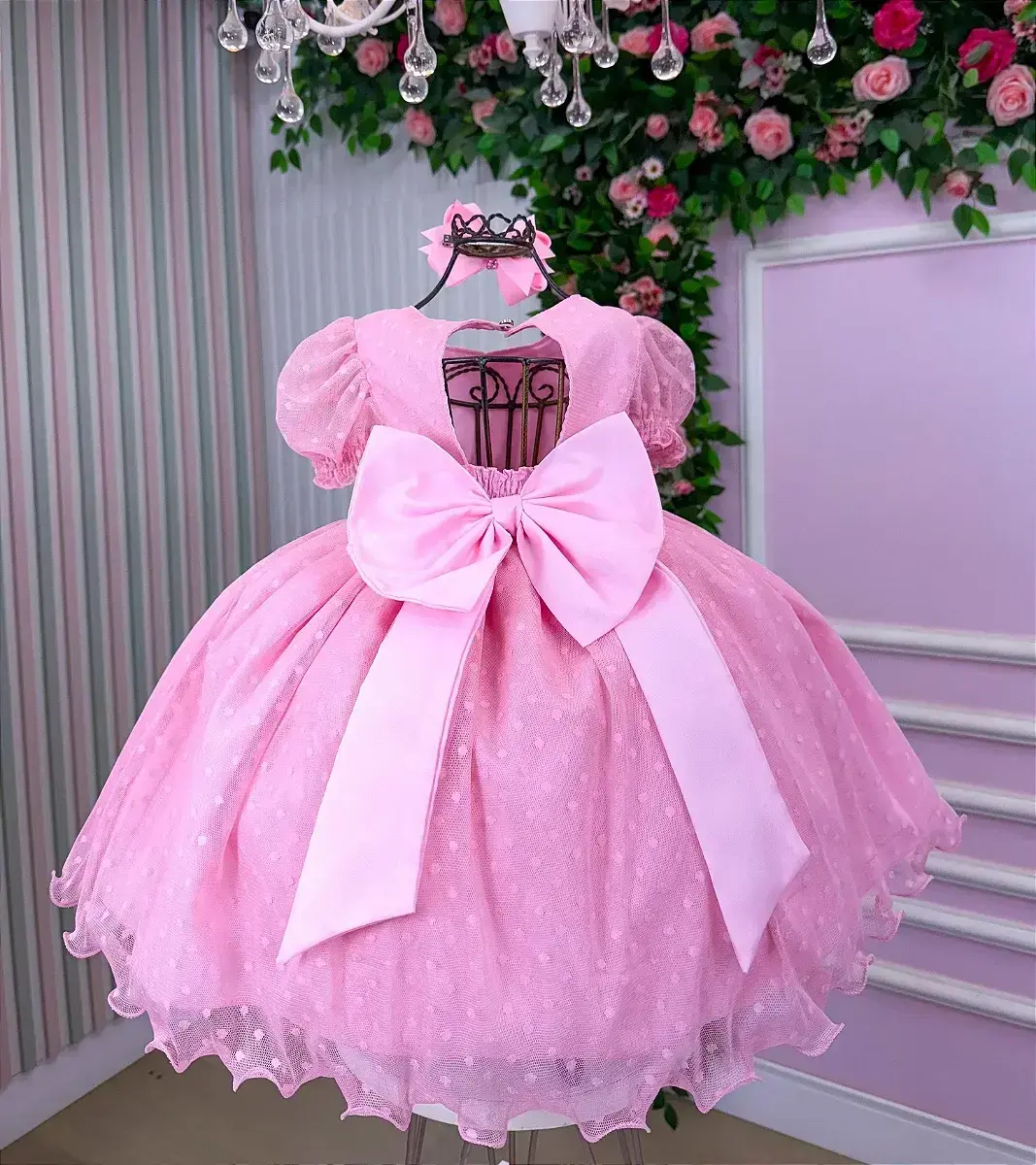 Vestido rosa bolinhas, foto 6
