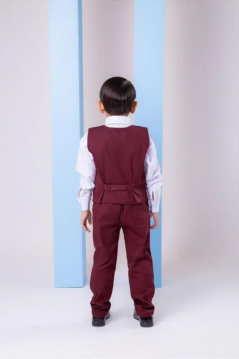 Conjunto social leonardo colete marsala, foto 4
