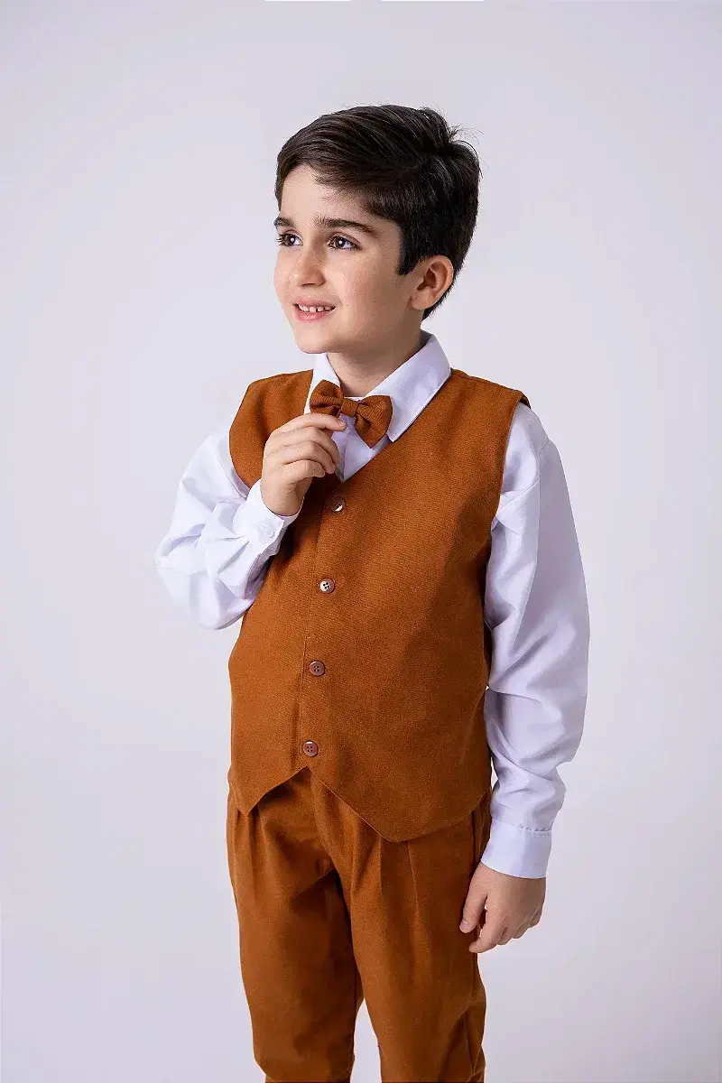 Conjunto social leonardo colete caramelo, foto 3