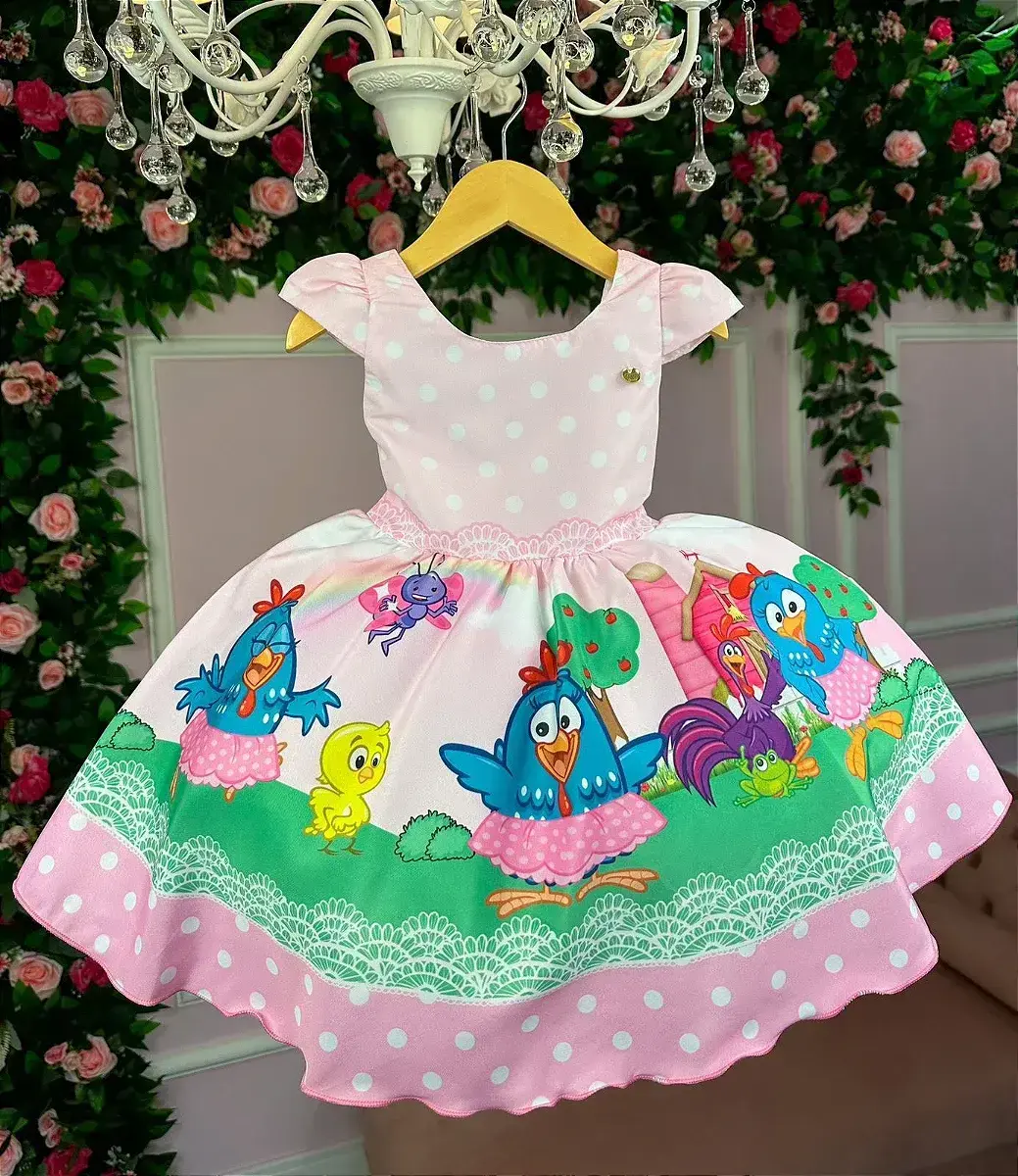Vestido festa galinha pintadinha, foto 2